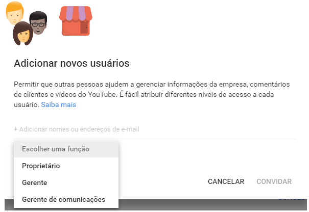 Como adicionar usuários para acesso ao Google Meu Negócio