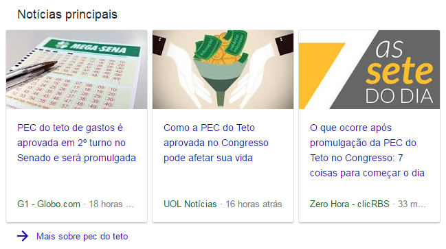 Resultados orgânicos em desktop igual aos resultados mobile do Google