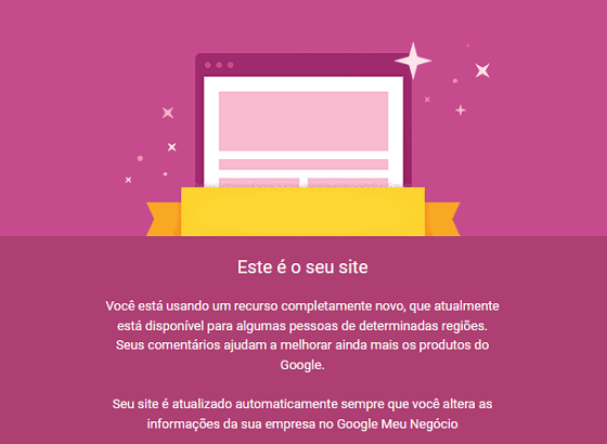 Websites Google Meu Negócio