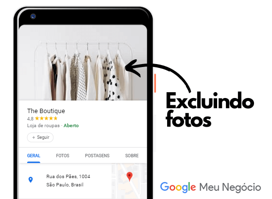 Como excluir fotos Google Meu Negócio