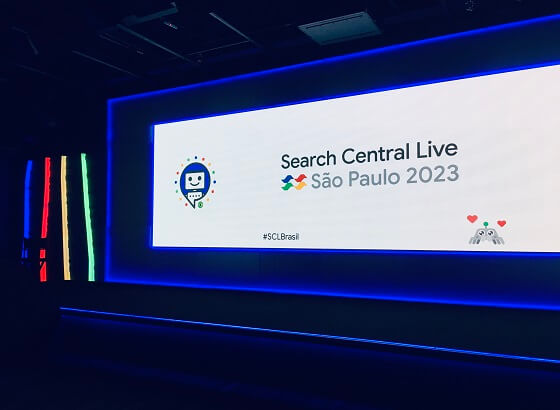 Palco Google Search Central Live Brasil São Paulo 2023
